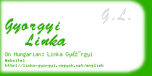 gyorgyi linka business card